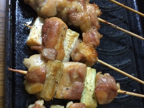 オーブンで一気に焼こう!焼き鳥3種